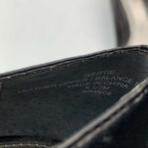 Liz Claiborne flex heels 6.5 Gertie black leather - Picture 10 of 12